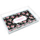 Black Vintage Roses Lucite Tray Image 4 of 4